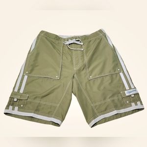 Life is Good Men's Green Swim‎ Trunks Size XXL